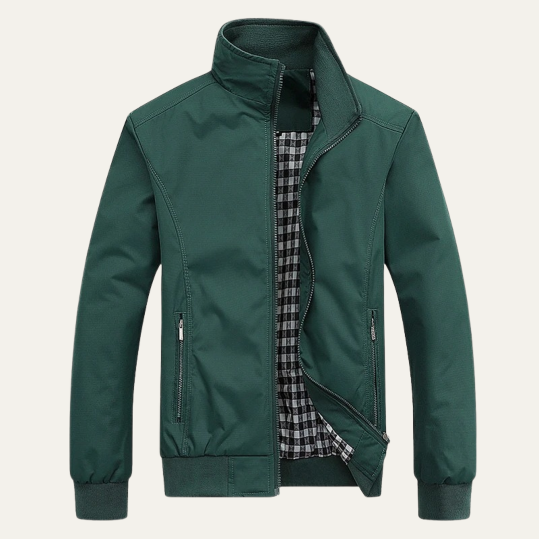 Men’s Casual Stand Collar Bomber Jacket