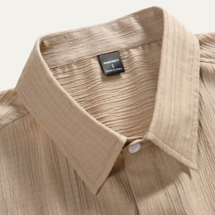 The Hillcrest Park Men’s Casual Co Ord Set – Button Up Shirt &amp; Drawstring Shorts