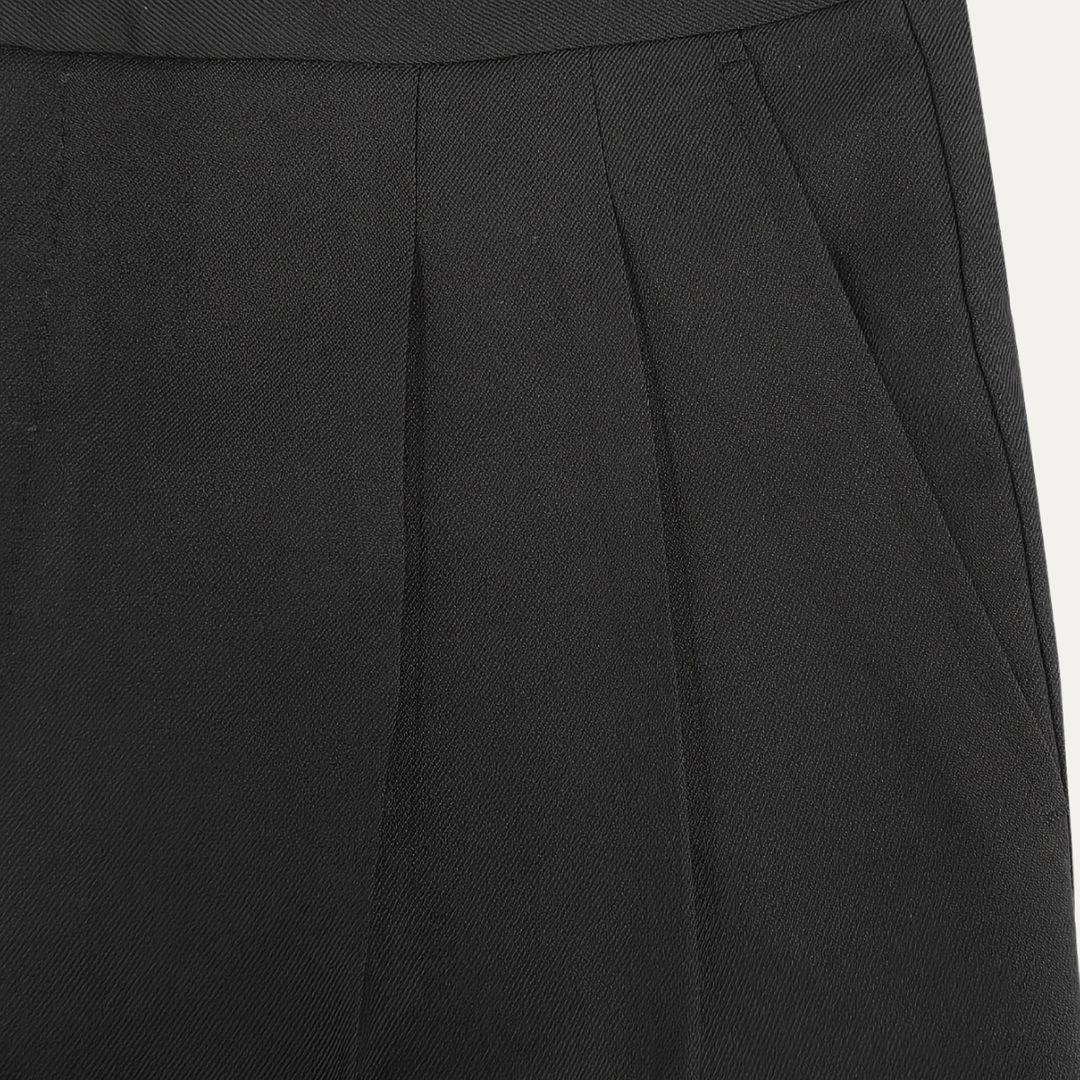 The Hamilton Men’s Solid Black Dress Pants with Belt Loops