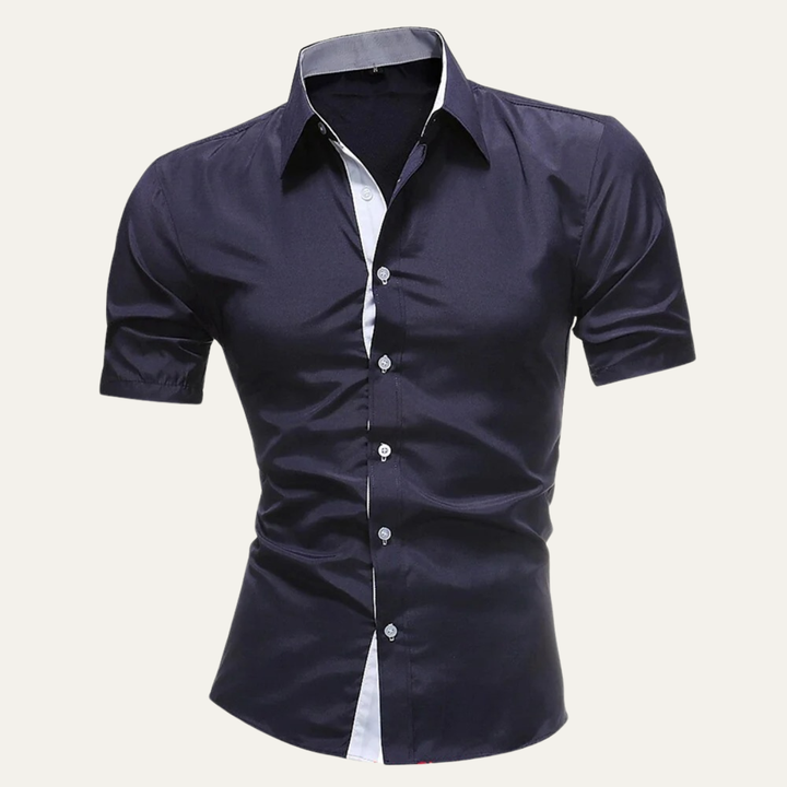 The Treviso Men’s Trendy Business Solid Button Up Shirt