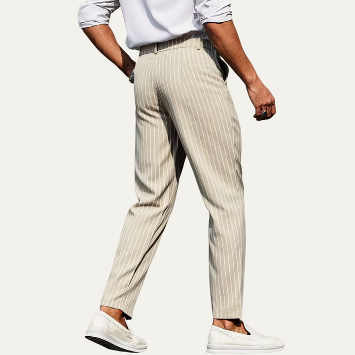 The Coolangatta Men’s Vertical Stripe Tailored Smart Dress Pants