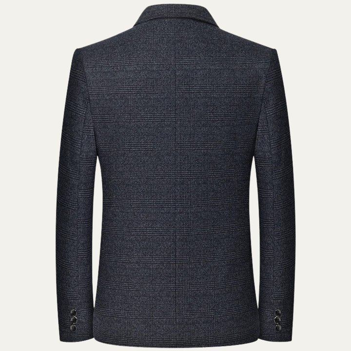 The Sarentino Men’s Vintage Checkered Plaid Blazer Jacket