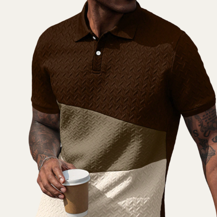 The Oakridge Hill Men’s Classic Textured Summer Polo Shirt