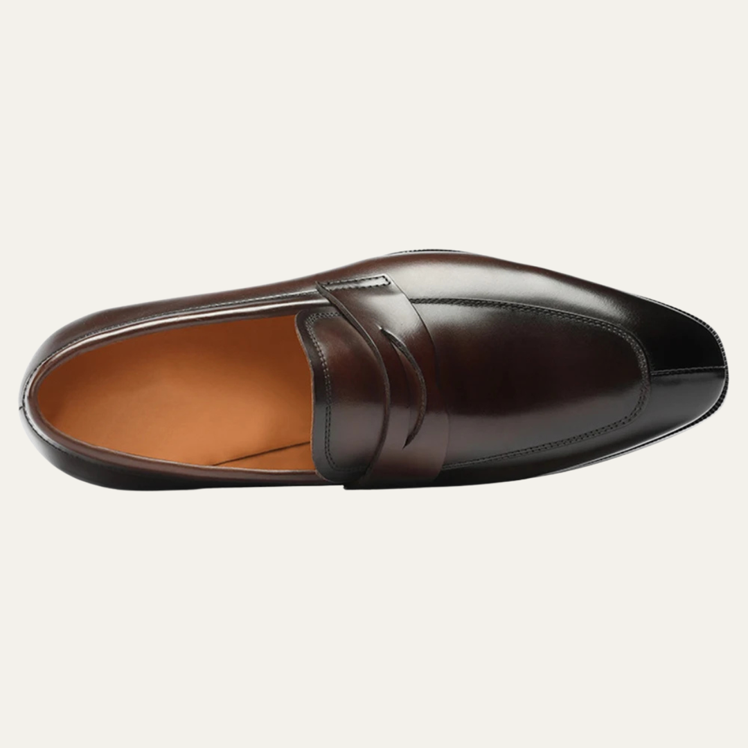 The Fairwood Ridge Men’s Calf Leather Slip On Dress Loafers