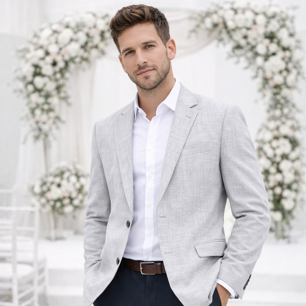 The Baule Men’s Casual Business Slim Fit Blazer Jacket