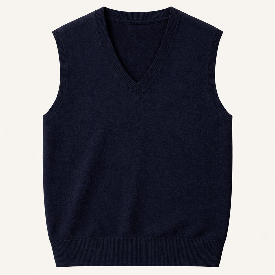 The Riverdale Men’s V Neck Sleeveless Knit Sweater Vest for Layered Look