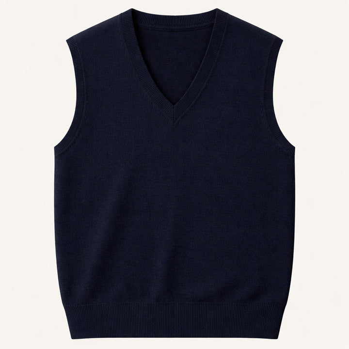 The Riverdale Men’s V Neck Sleeveless Knit Sweater Vest for Layered Look