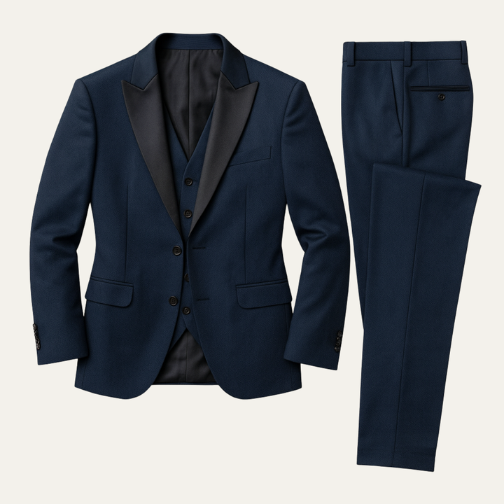 The Senigallia Men’s 3 Piece Suit Set – Blazer, Waistcoat &amp; Trousers