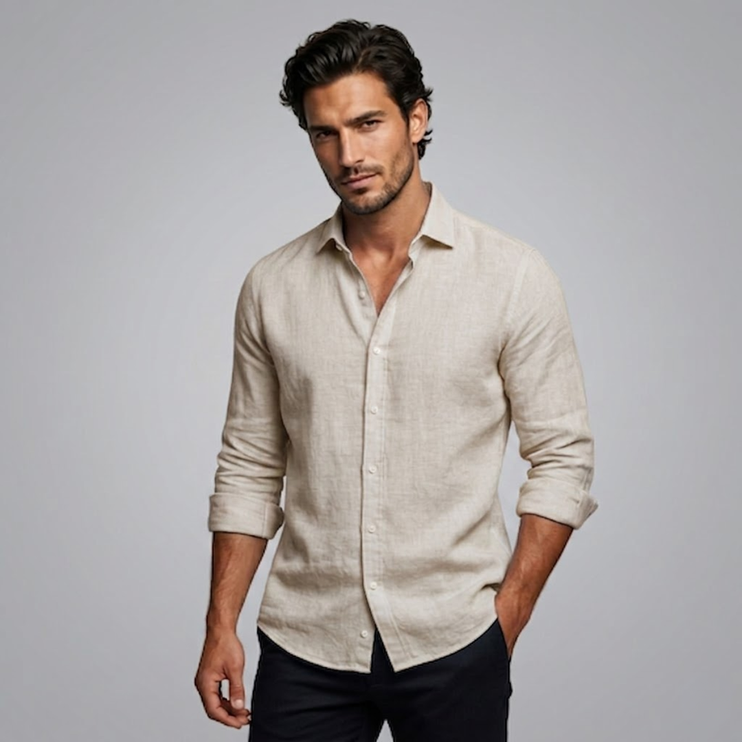 The Lecce Men’s Lightweight Casual Summer Button Shirt