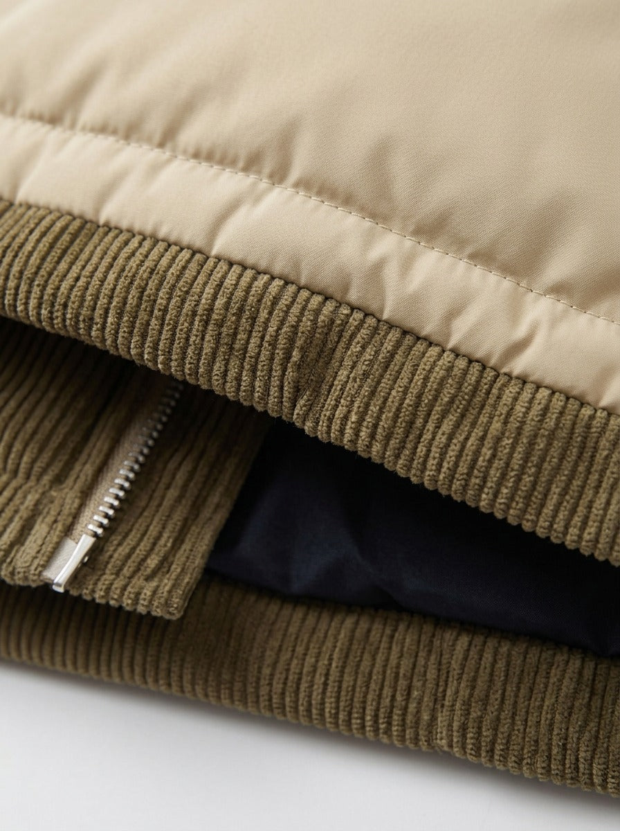 Abbott puffer jacket, fabric close up, Gentlemens Manor