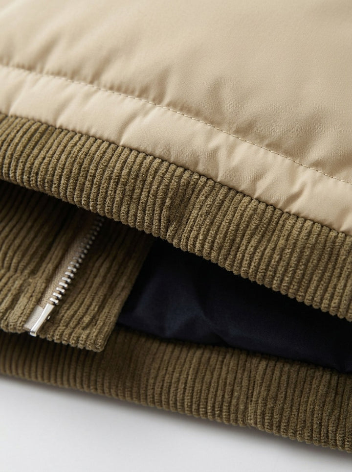 Abbott puffer jacket, fabric close up, Gentlemens Manor