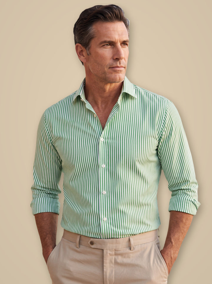 Abel casual shirt in Green, studio - Gentlemens Manor
