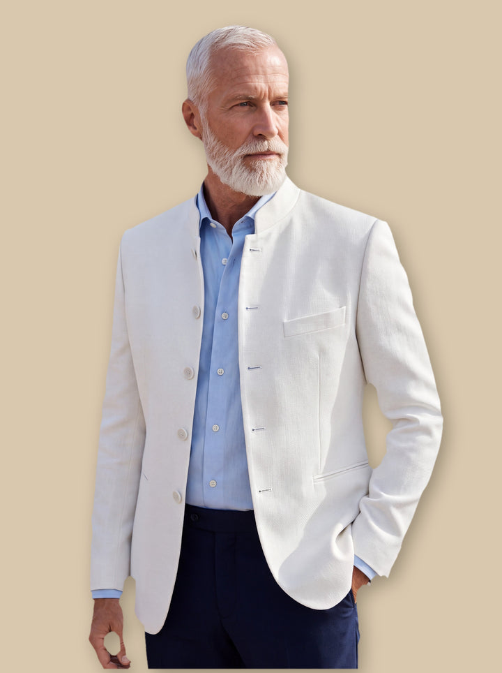 Aldrich blazer suit in White, studio - Gentlemens Manor