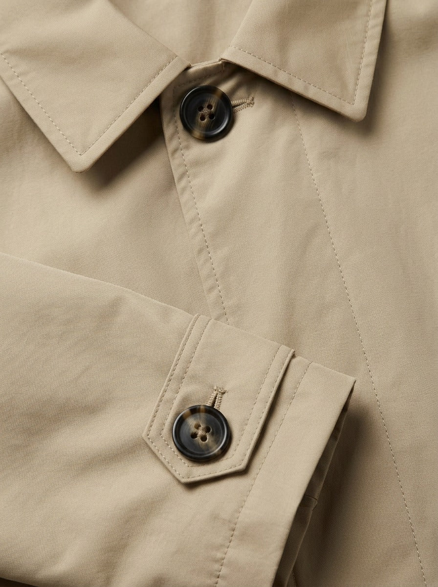 Ansel quilted lined car coat, fabric close up, Gentlemens Manor