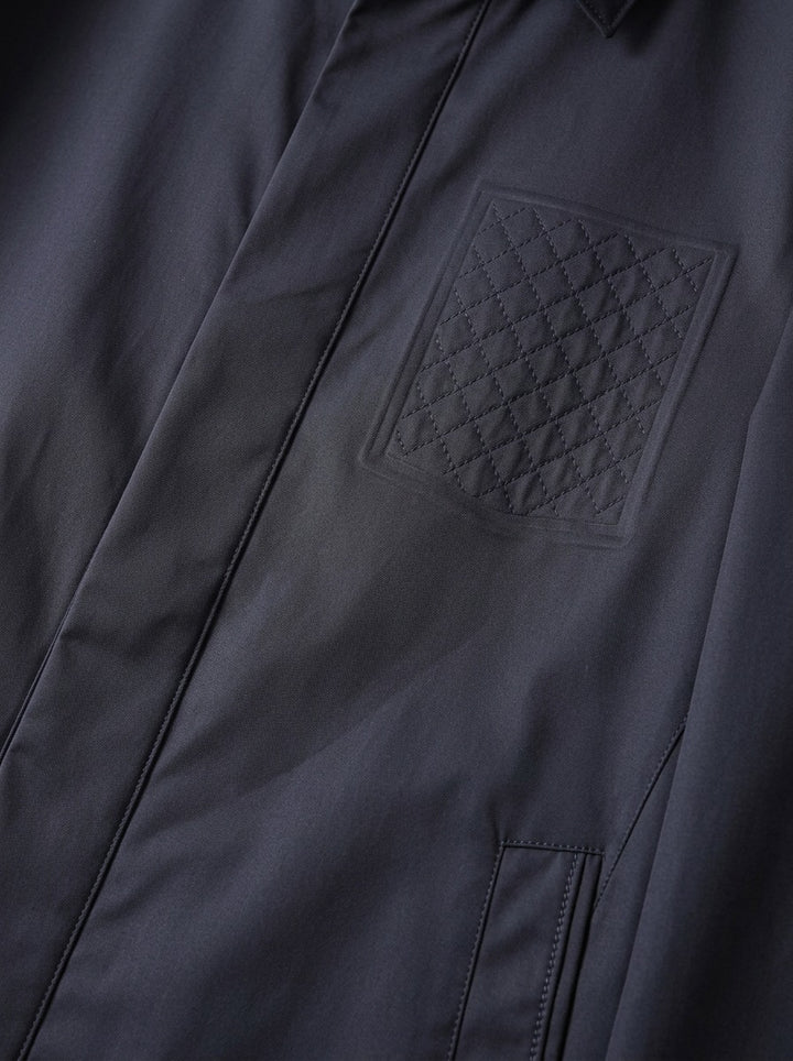Archer concealed placket car coat, fabric close up, Gentlemens Manor