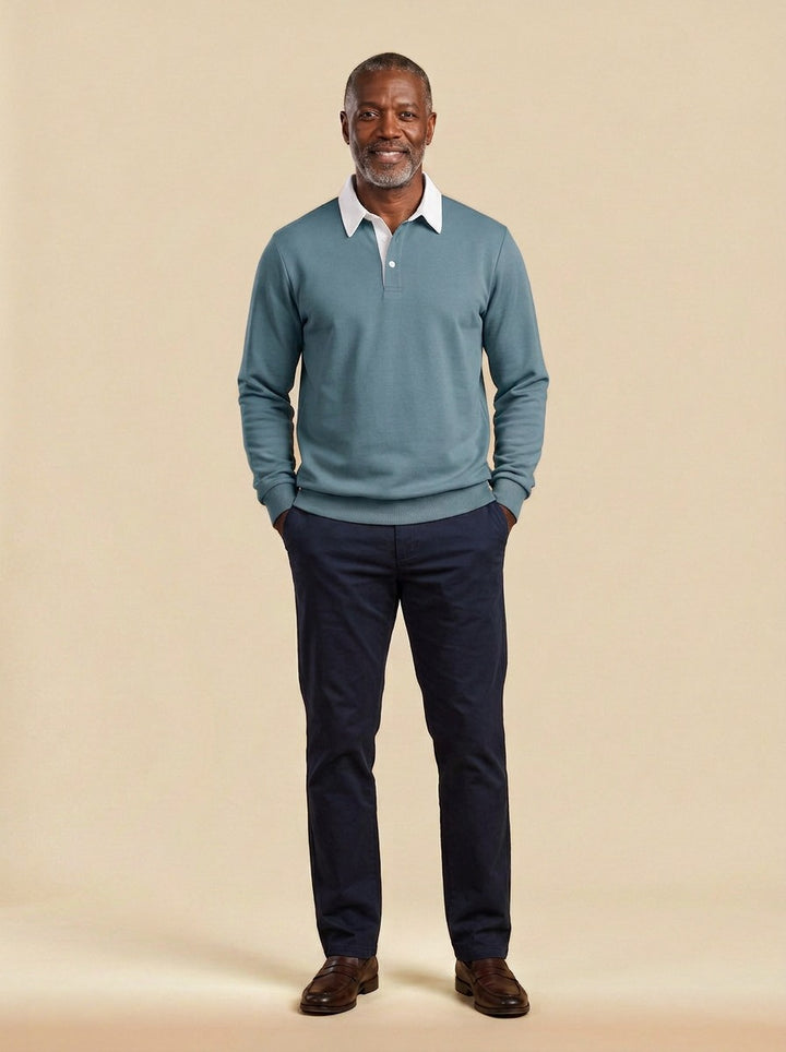 Ashbury polo in Green, studio, Gentlemens Manor