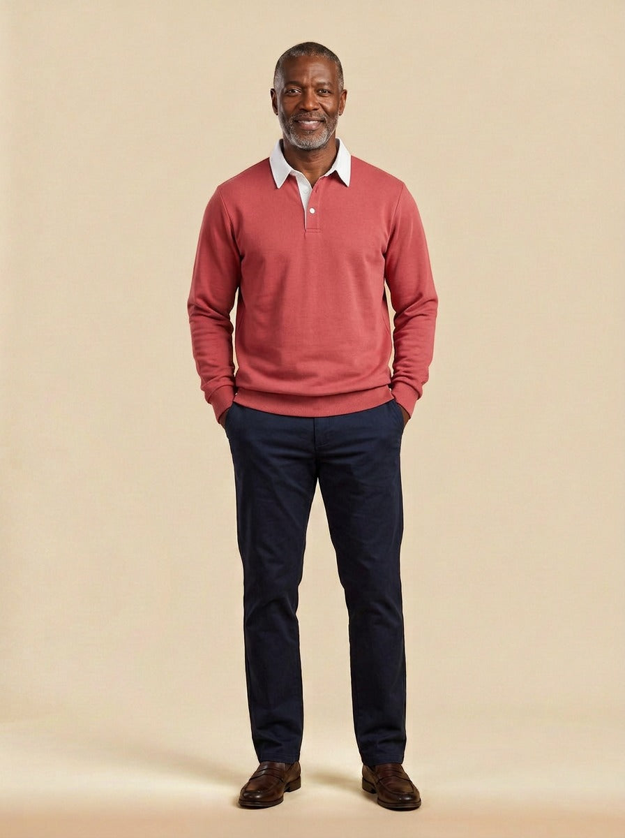 Ashbury polo in Red, studio, Gentlemens Manor