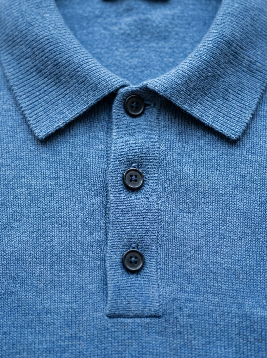 Ashcombe polo sweater, fabric close up, Gentlemens Manor