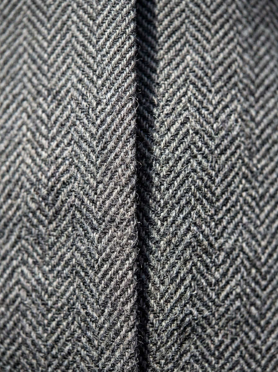 Ashcroft herringbone trousers, fabric close up, Gentlemens Manor