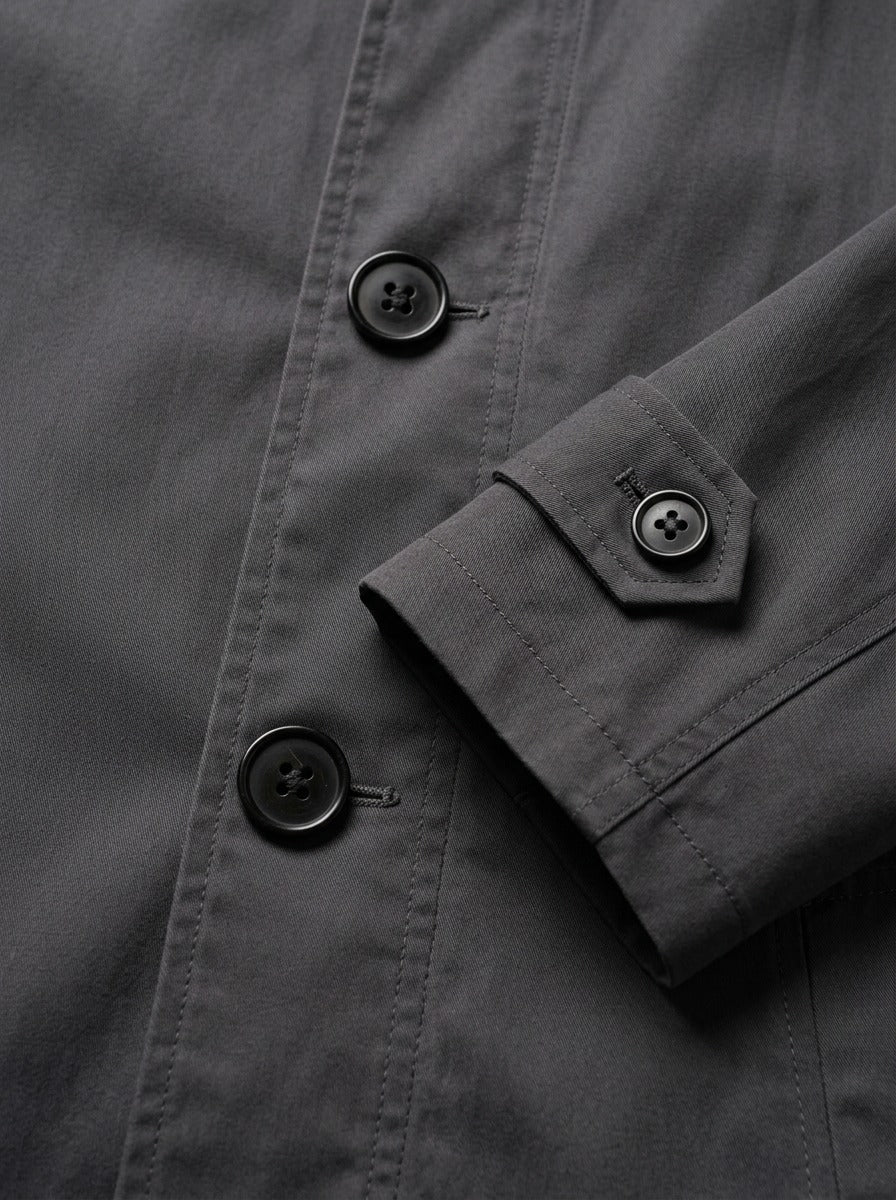 Audley quilted lined car coat, fabric close up, Gentlemens Manor