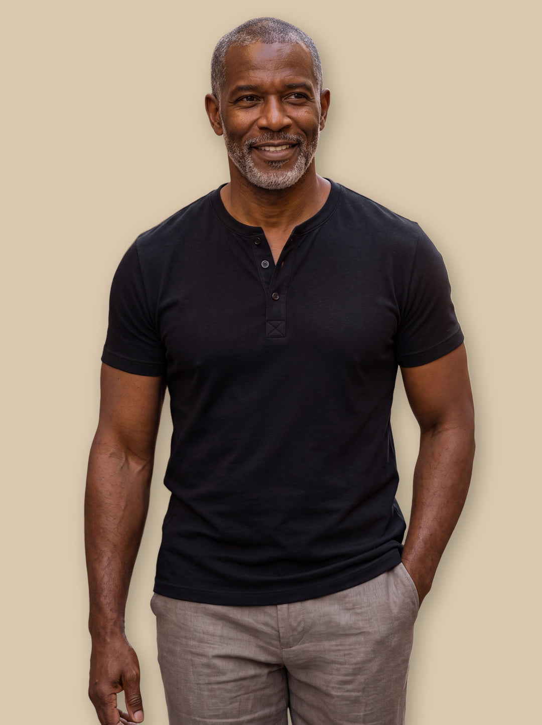 Baldwin casual shirt in Black, studio - Gentlemens Manor