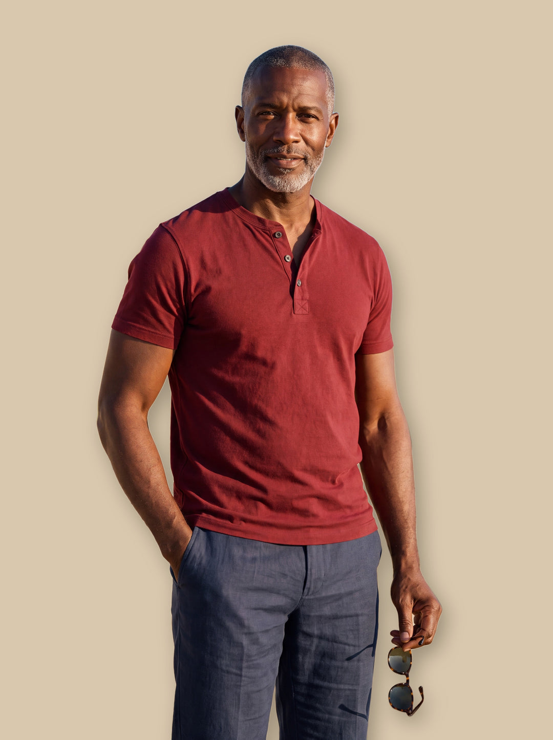 Baldwin casual shirt in Red, studio - Gentlemens Manor