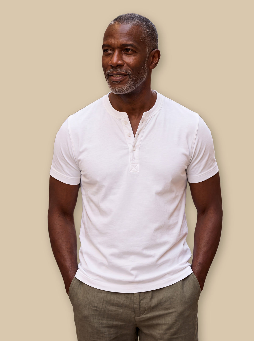 Baldwin casual shirt in White, studio - Gentlemens Manor