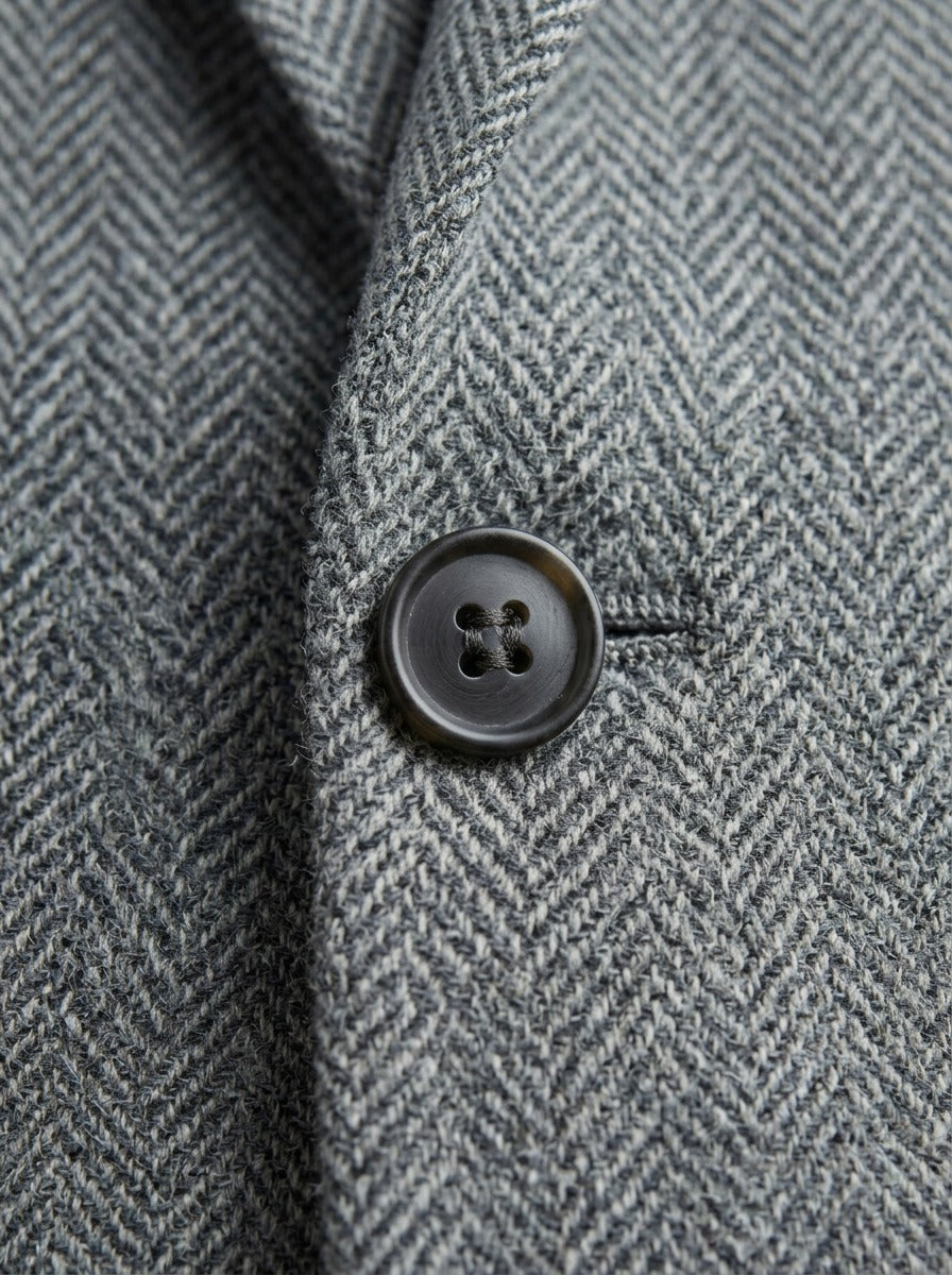 Barrington herringbone tweed blazer, fabric close up, Gentlemens Manor