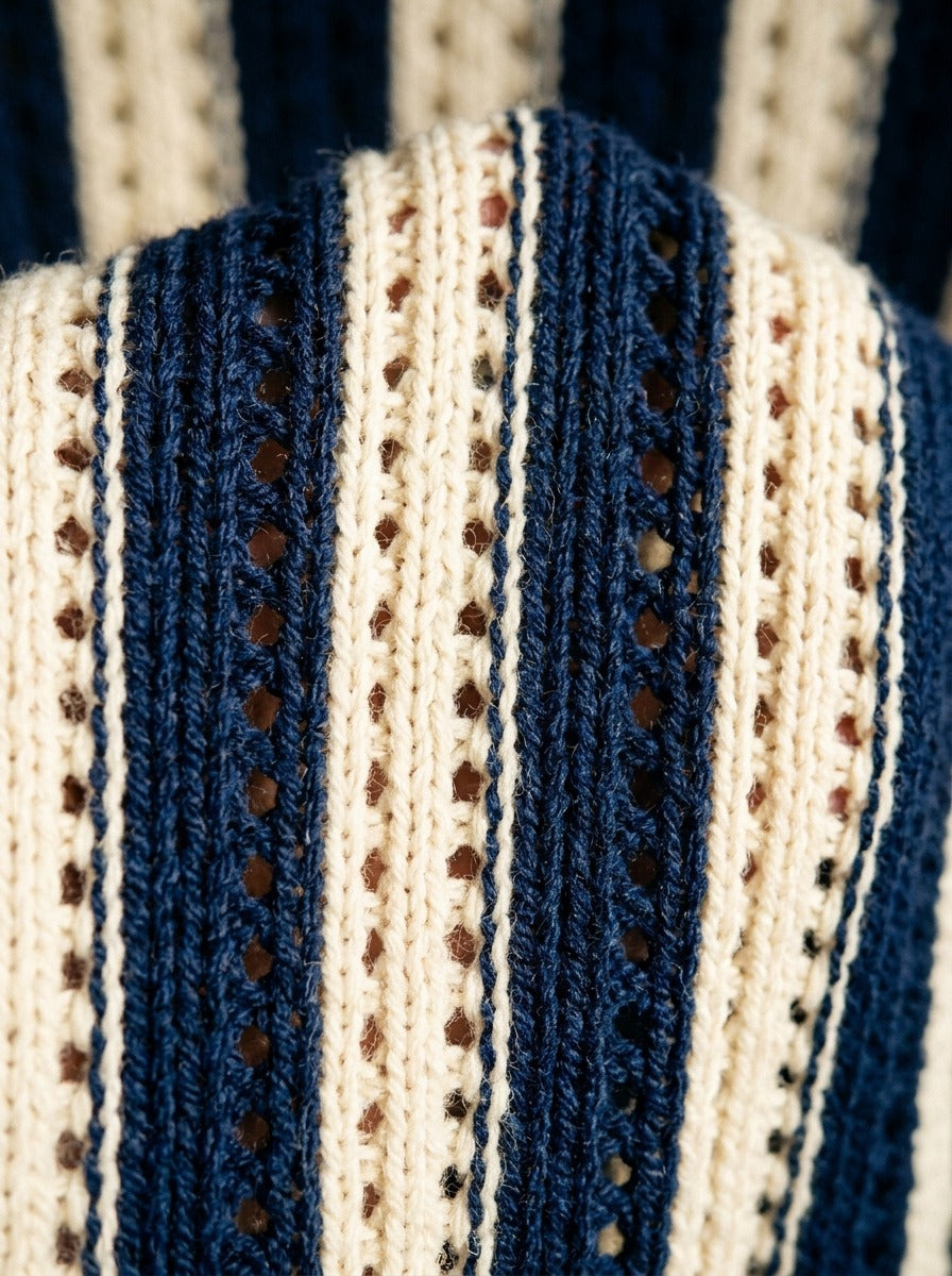 Beckett knit polo and pants set, fabric close up, Gentlemens Manor