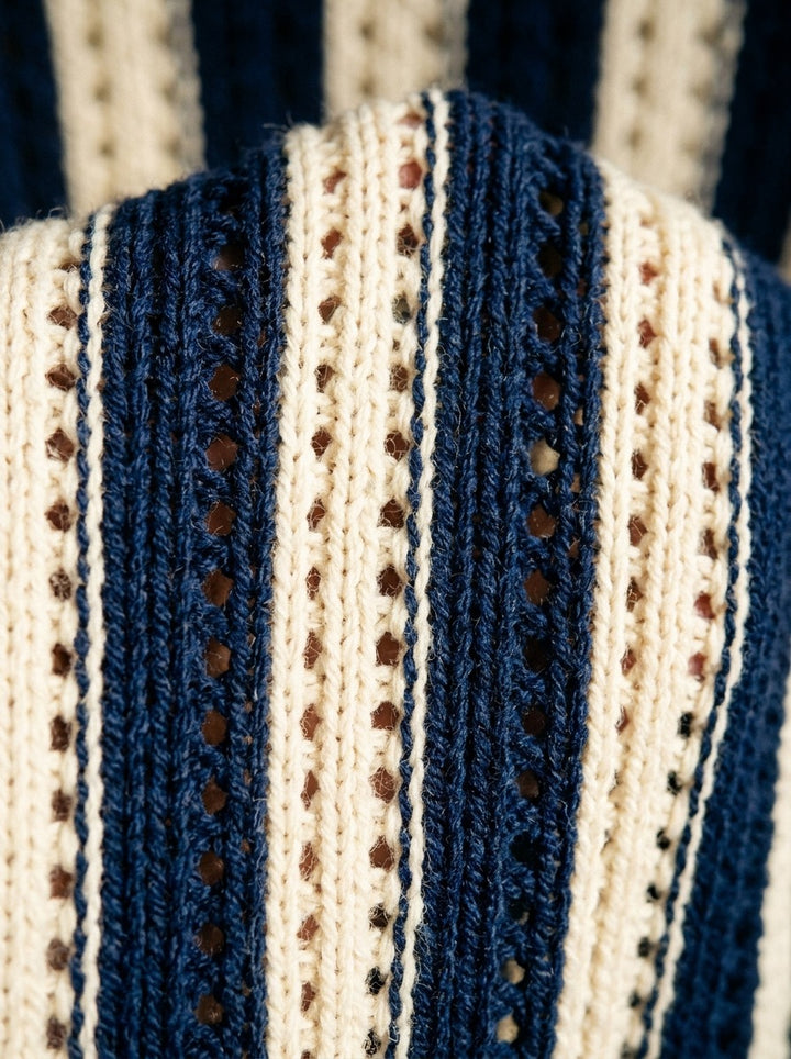 Beckett knit polo and pants set, fabric close up, Gentlemens Manor