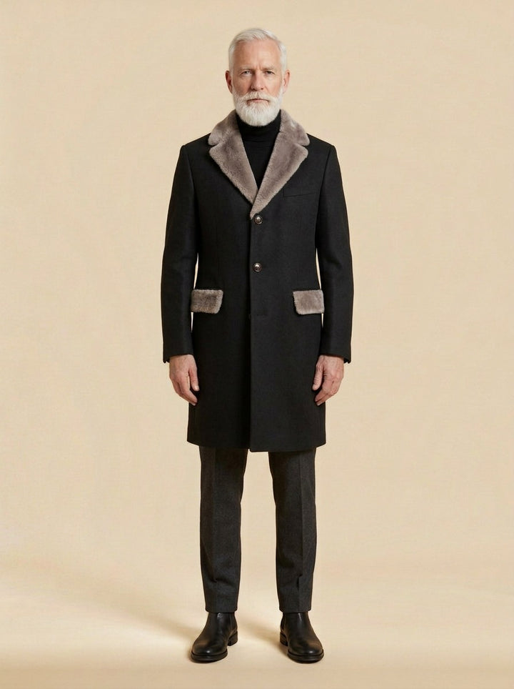 Benson coat in Black, studio, Gentlemens Manor