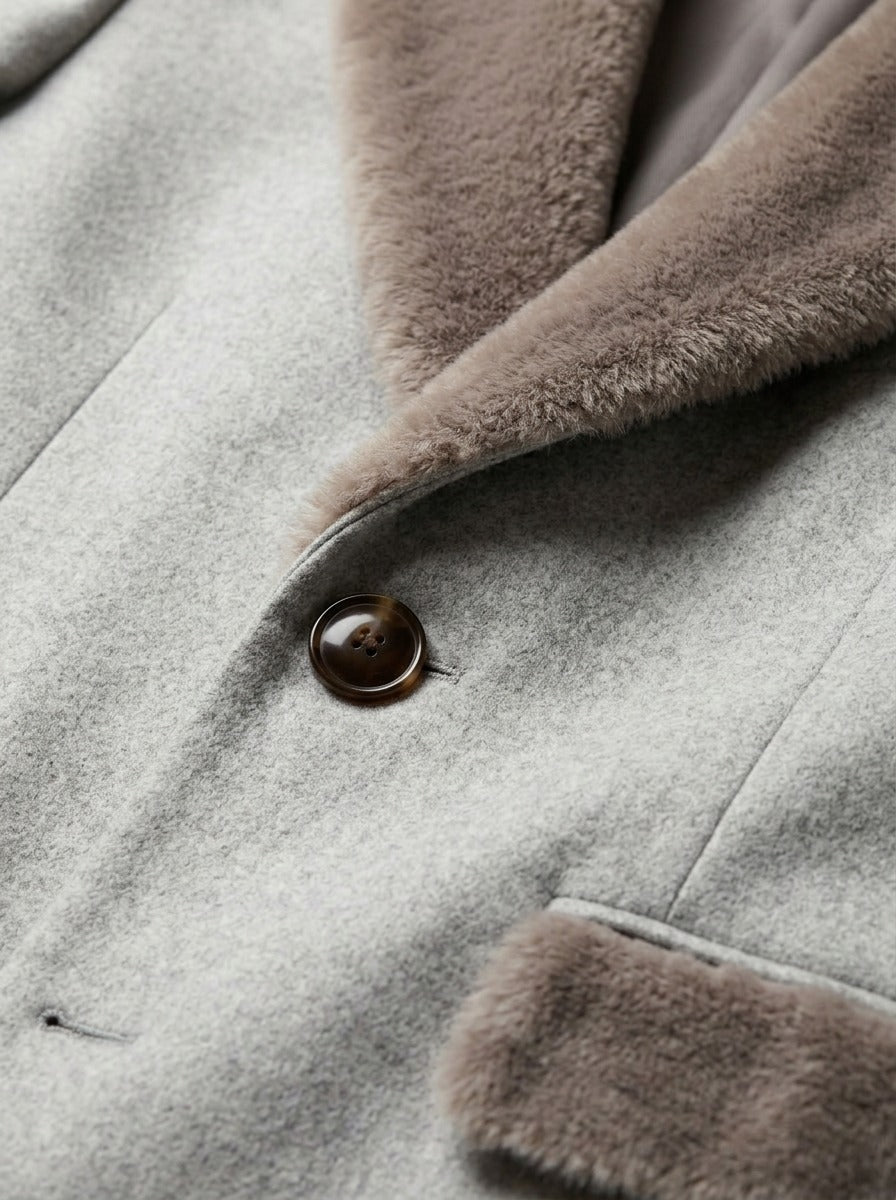 Benson coat, fabric close up, Gentlemens Manor