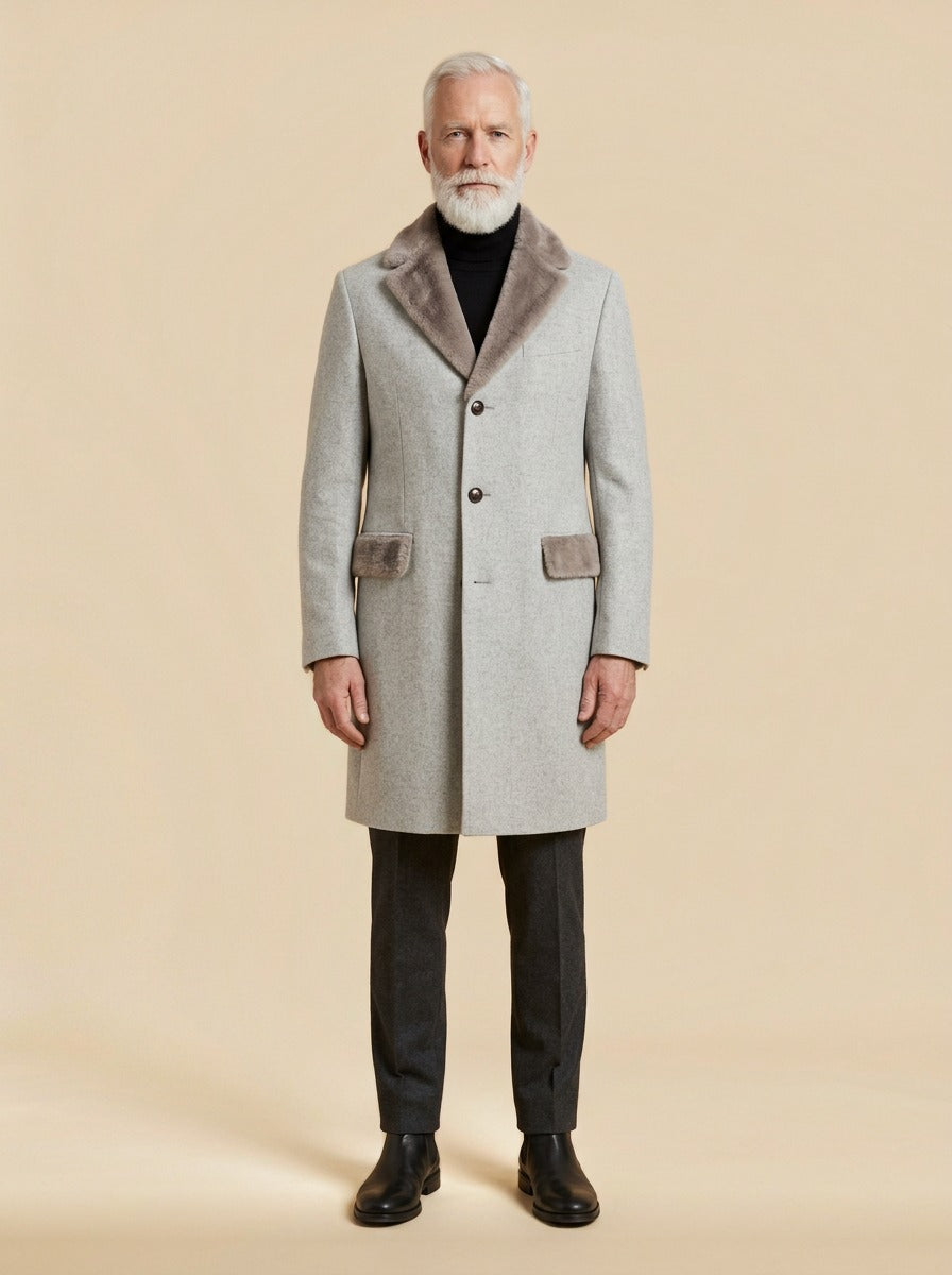 Benson coat in Grey, studio, Gentlemens Manor