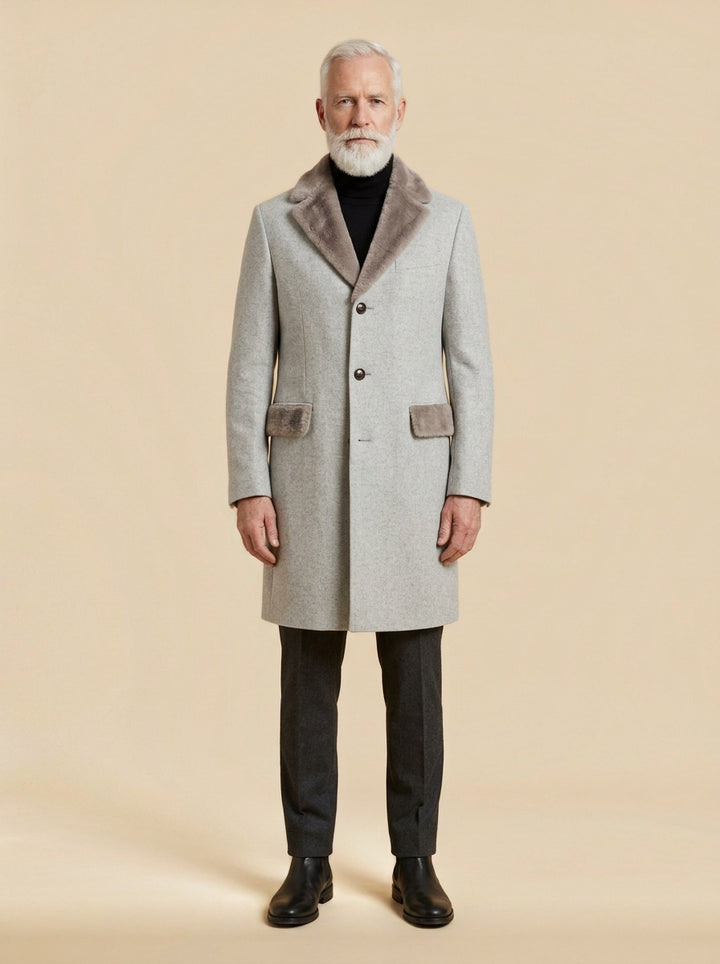 Benson coat in Grey, studio, Gentlemens Manor