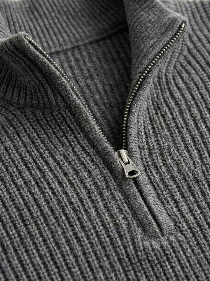 Bexford half zip sweater, fabric close up, Gentlemens Manor