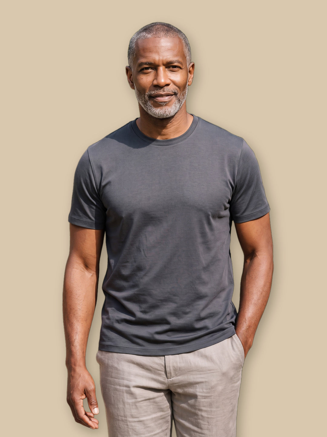Boyd casual shirt in Charcoal, studio - Gentlemens Manor
