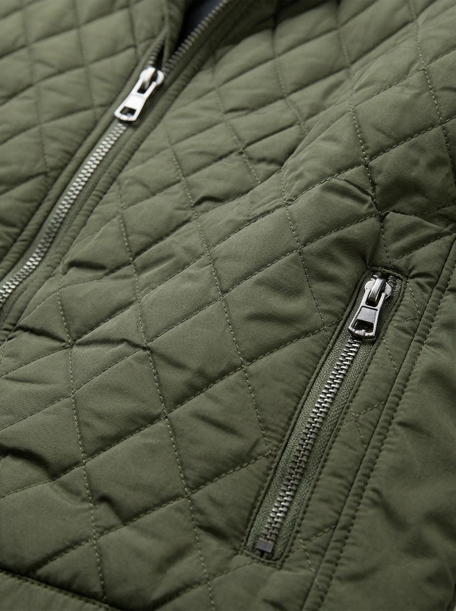 Brantley quilted jacket, fabric close up, Gentlemens Manor
