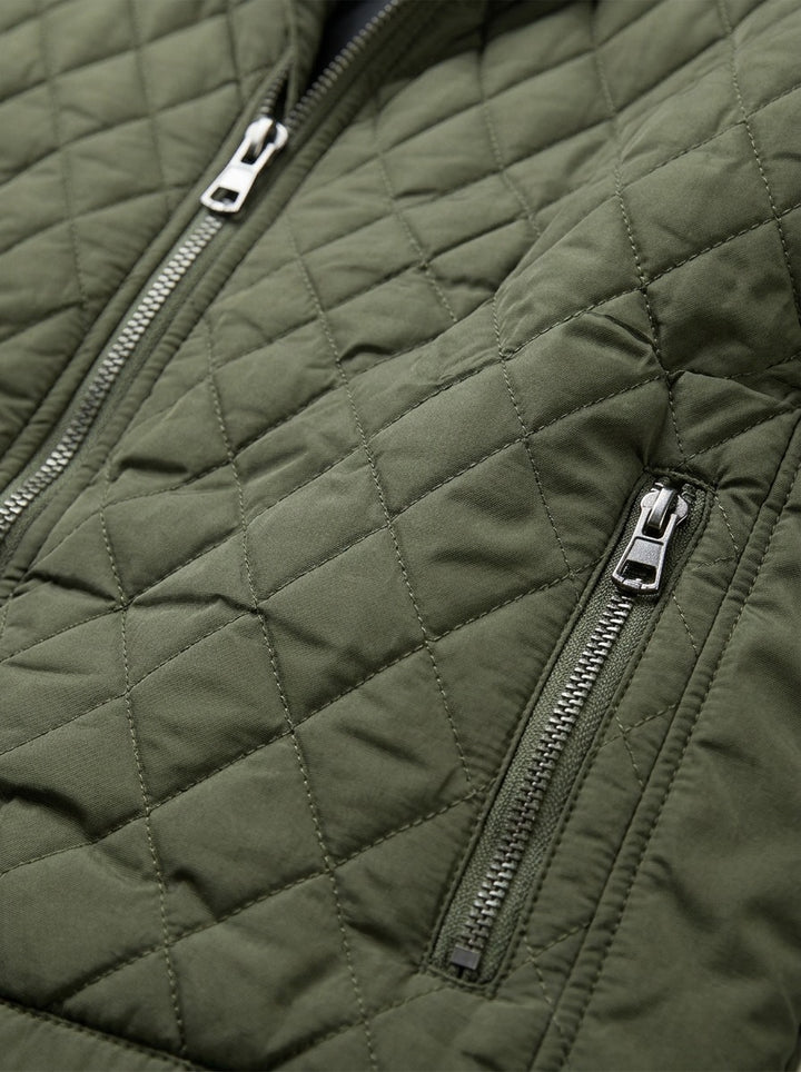 Brantley quilted jacket, fabric close up, Gentlemens Manor