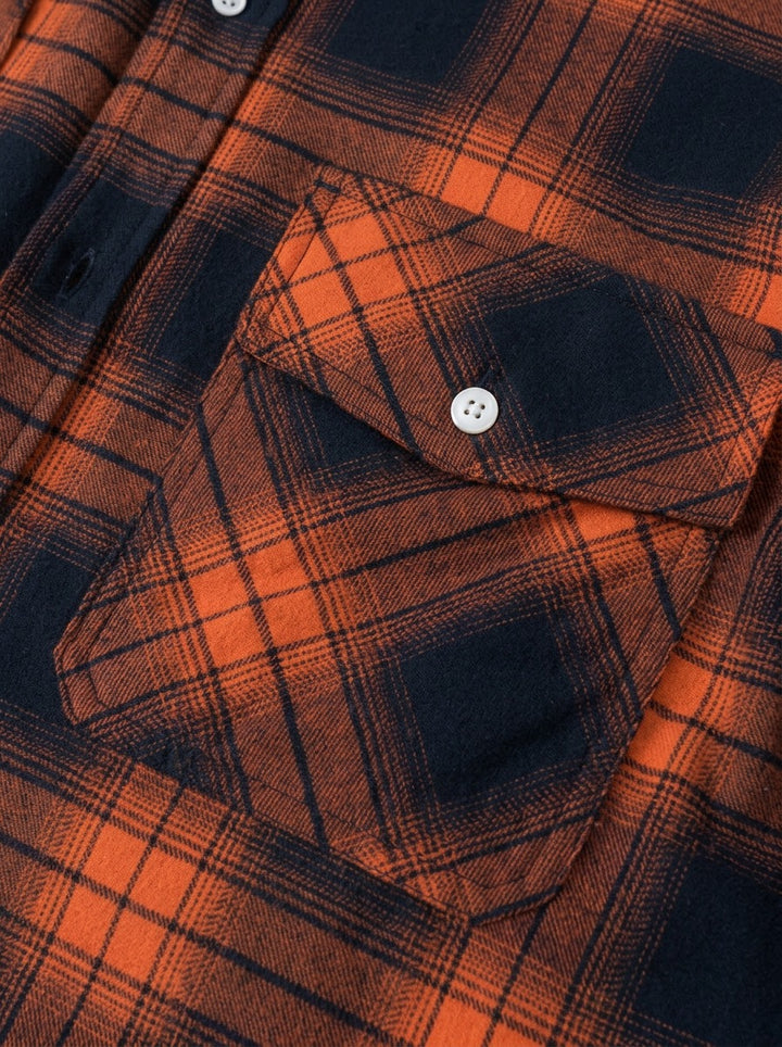 Brigham fleece lined plaid shirt jacket, fabric close up, Gentlemens Manor