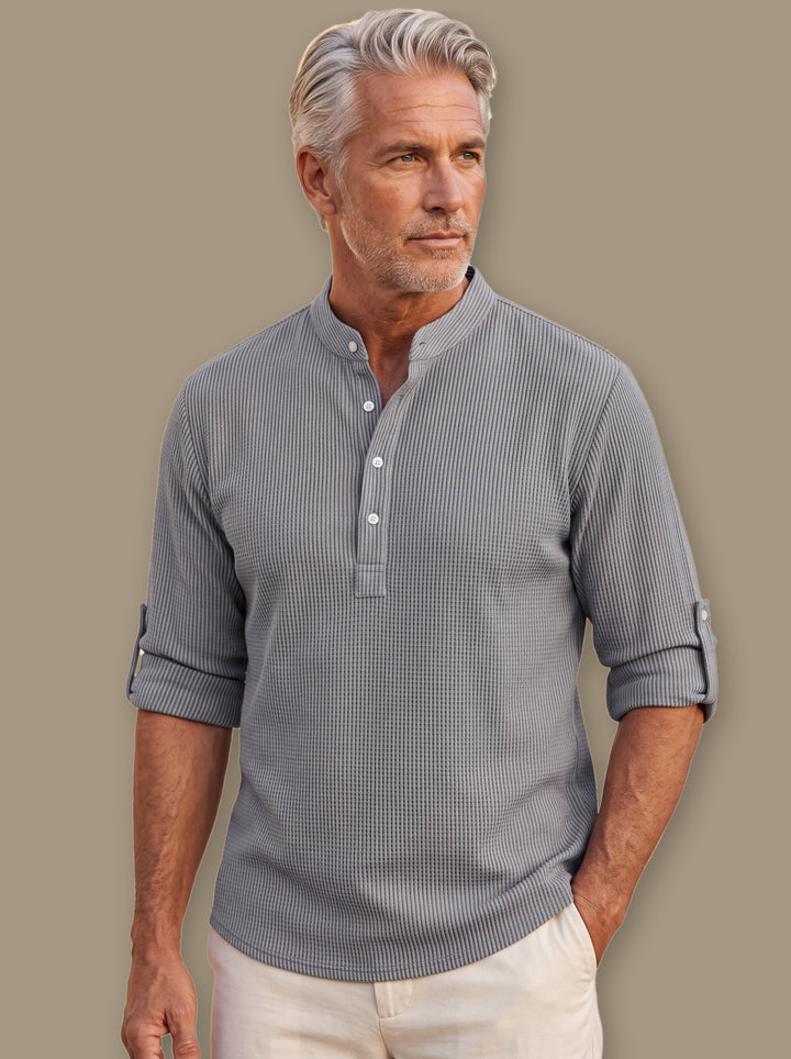 Bruce casual shirt in Grey, studio - Gentlemens Manor