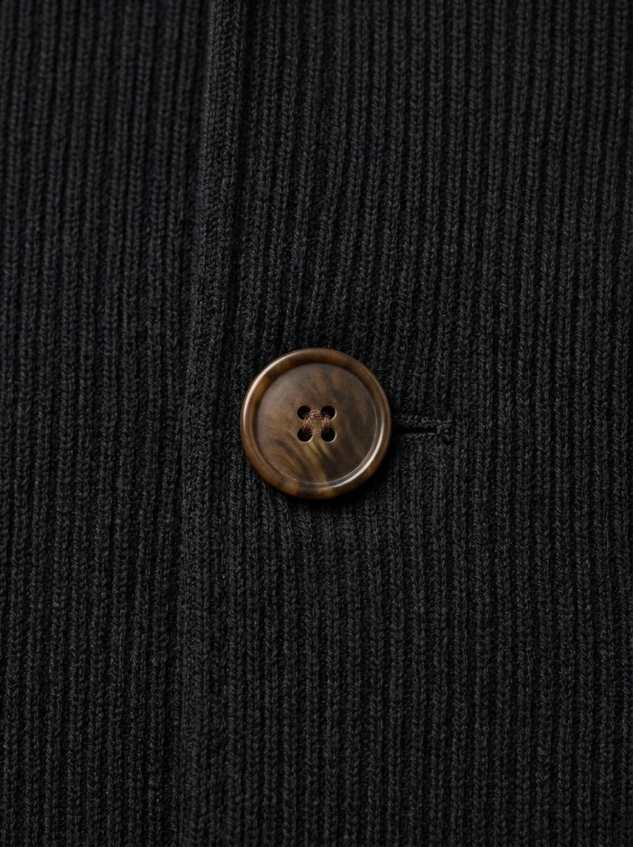 Buckley ribbed stand collar jacket, fabric close up, Gentlemens Manor