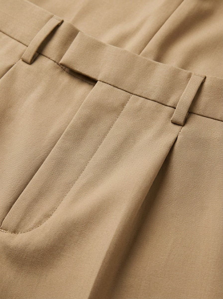 Calder pleated dress pants, fabric close up, Gentlemens Manor