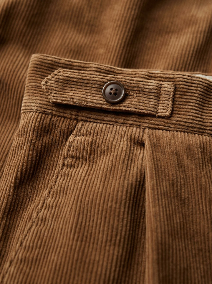Caldwell corduroy pants, fabric close up, Gentlemens Manor