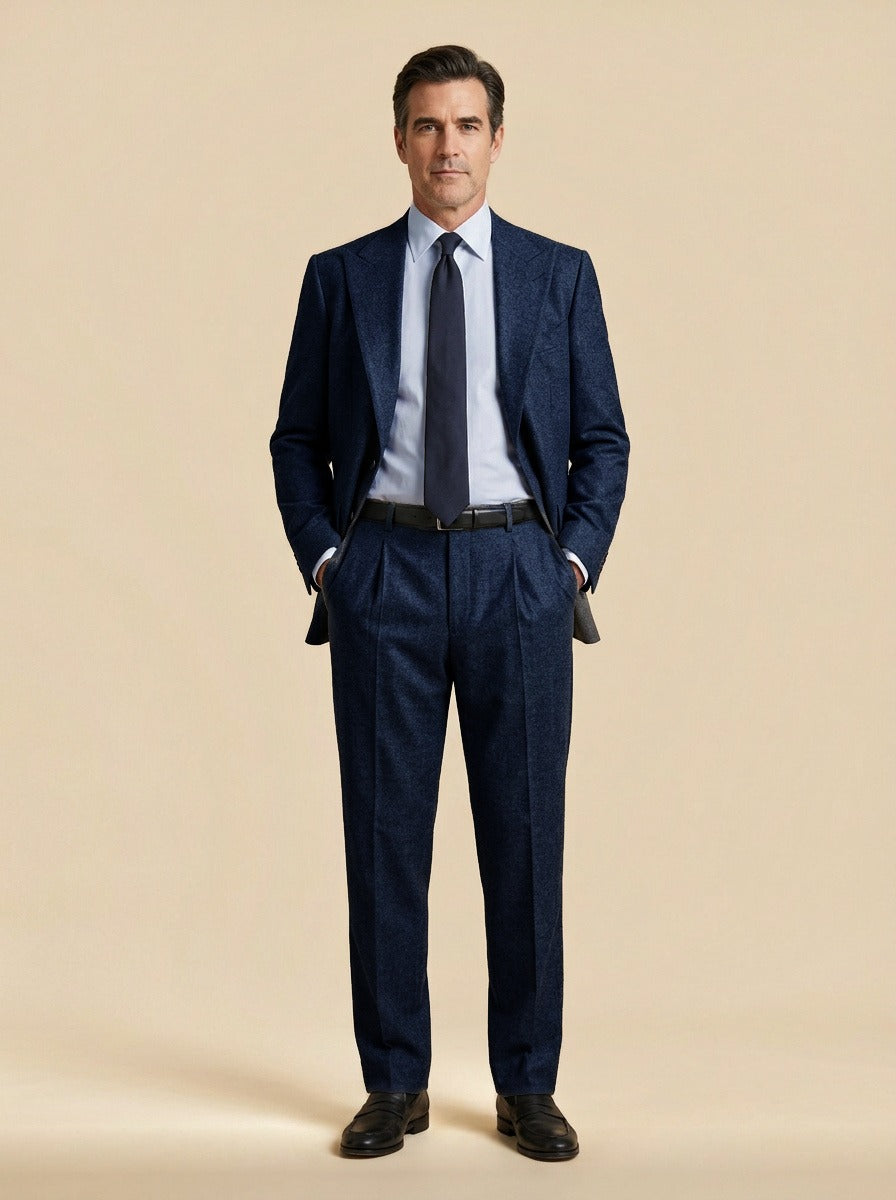 Calloway two piece suit in Navy, studio, Gentlemens Manor