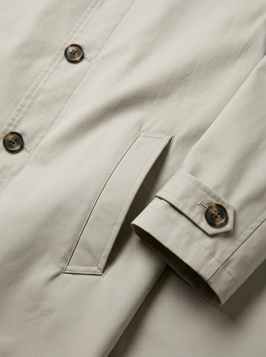 Cameron point collar car coat, fabric close up, Gentlemens Manor
