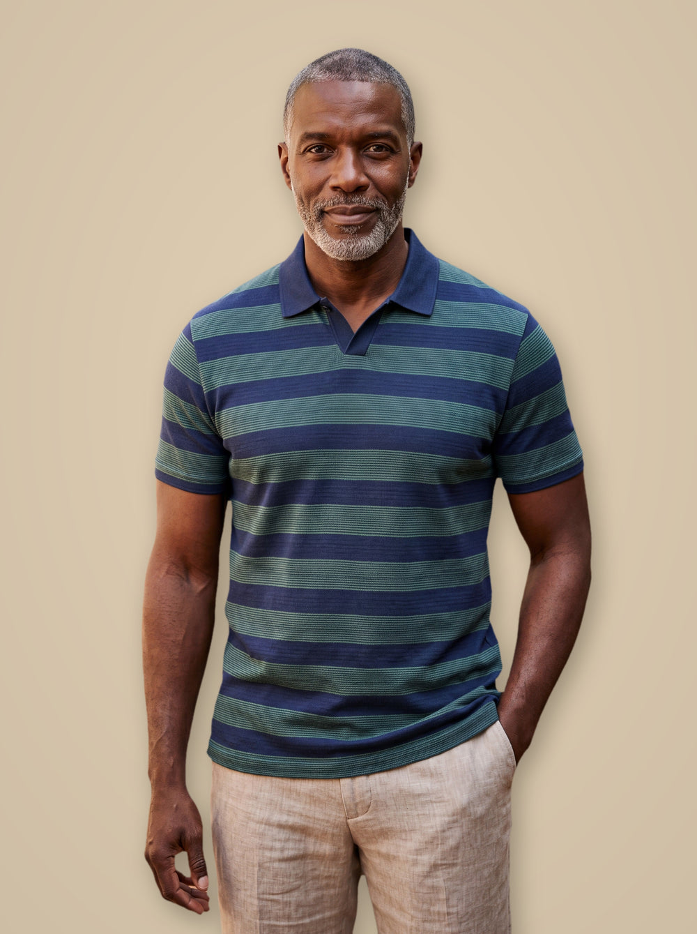 Carson polo shirt in Blue, studio - Gentlemens Manor