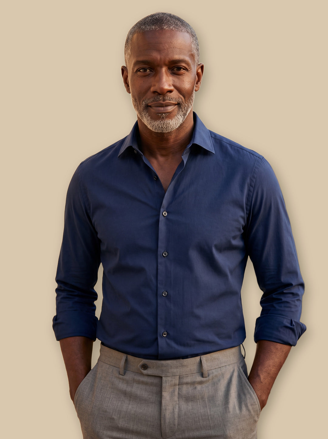 Carter casual shirt in Black, studio - Gentlemens Manor