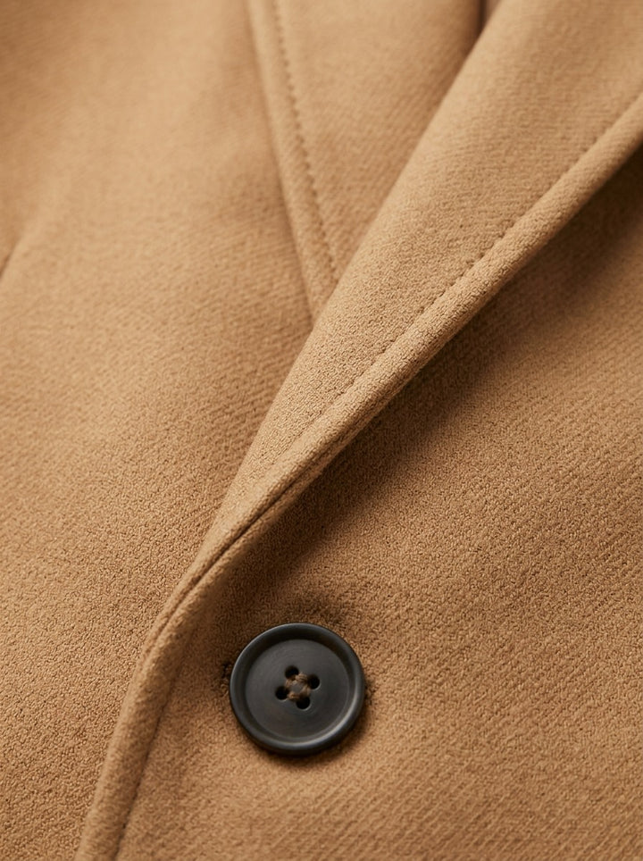 Cedric overcoat, fabric close up, Gentlemens Manor