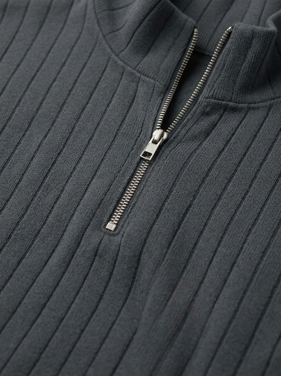 Colwyn half zip sweater, fabric close up, Gentlemens Manor
