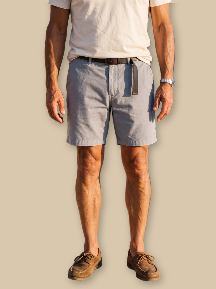 Conrad summer shorts in Grey, studio - Gentlemens Manor